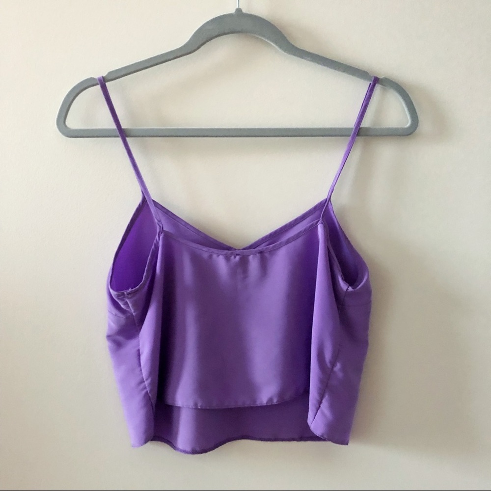 ASOS • Purple Crop Cami Top - Picture 3 of 4